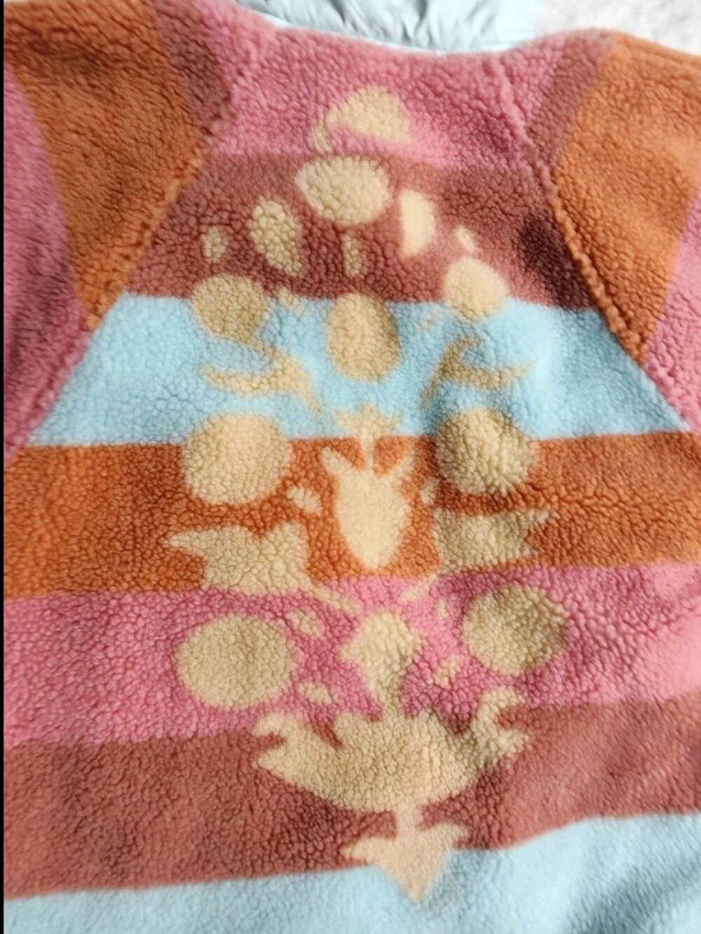Free People FP Movement Hit The Slopes Printed Fleece Pullover Sunfaded Horizon - Picture 9 of 10
